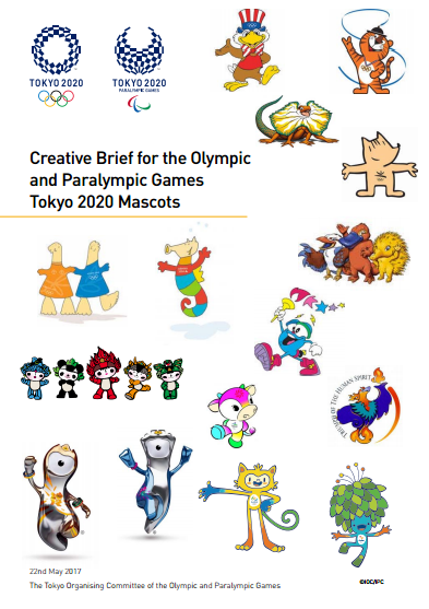 Tokyo 2020 have produced a creative brief for the Olympic and Paralympic Games mascots ©Tokyo 2020