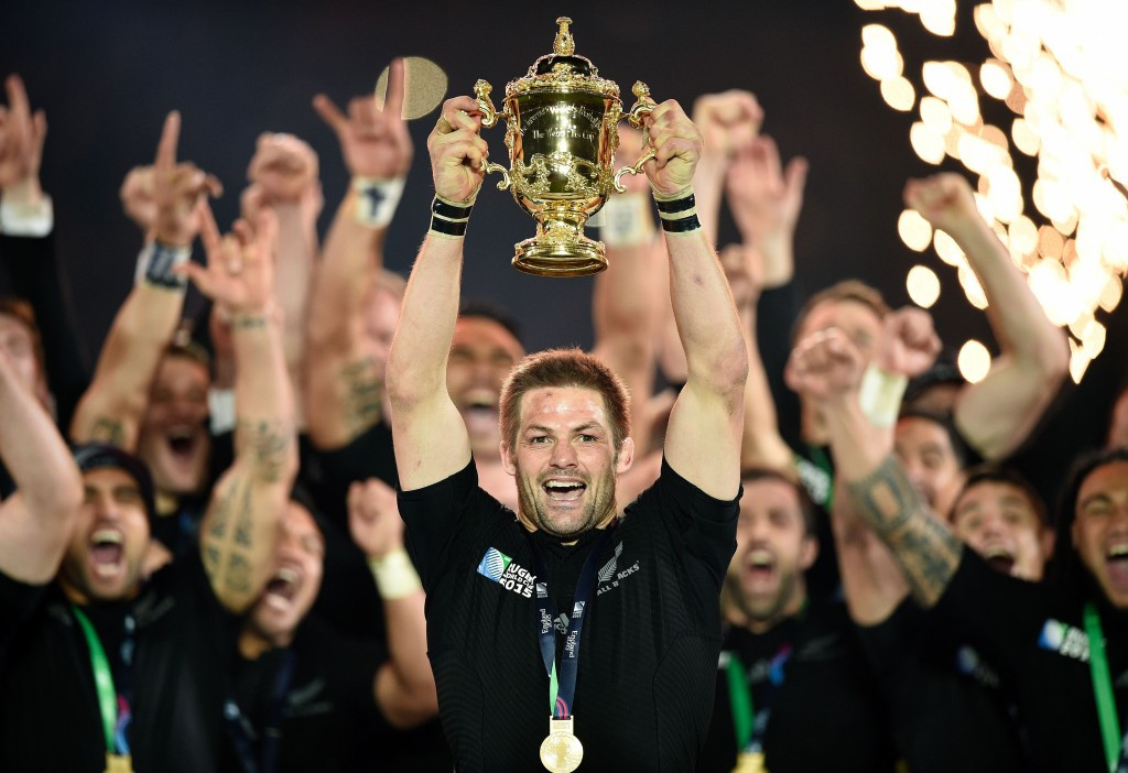 Ian Ritchie oversaw the delivery of the 2015 Rugby World Cup in England, where New Zealand triumphed ©Getty Images