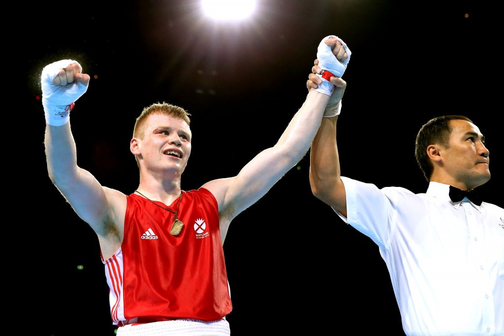 Charlie Flynn was the other Scottish boxing gold medallist at Glasgow 2014 ©Getty Images