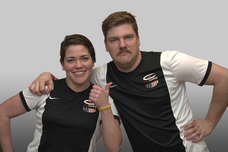 Rebecca and Matt Hamilton represented the USA at the World Championships last month ©USA Curling