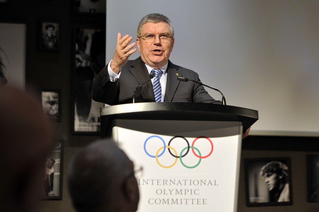 Thomas Bach remains the key figure in plans to jointly award the 2024 and 2028 Olympics ©Getty Images