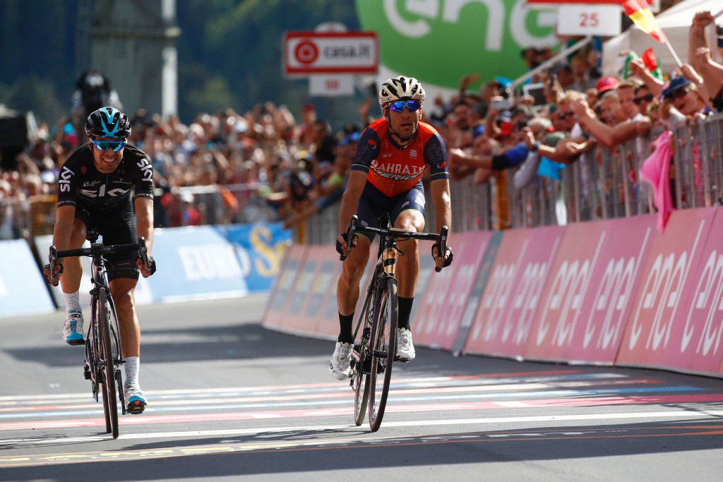 Vincenzo Nibali won Italy's first stage of the 100th edition of the race ©Getty Images