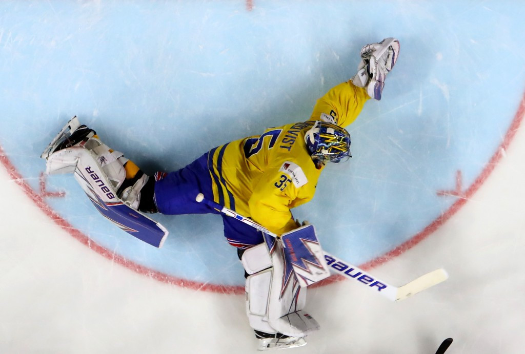 Henrik Lundqvist was the Sweden hero in the final ©Getty Images