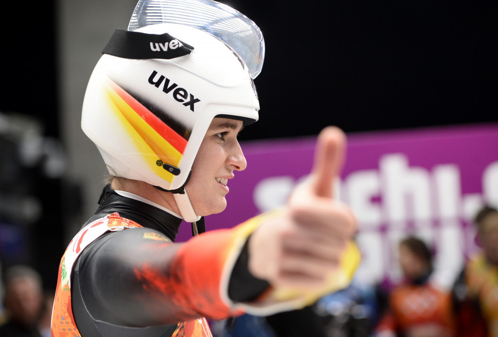 Germany will be seeking to repeat their luge clean sweep at Sochi 2014, where Natalie Geisenberger claimed two gold medals ©Getty Images