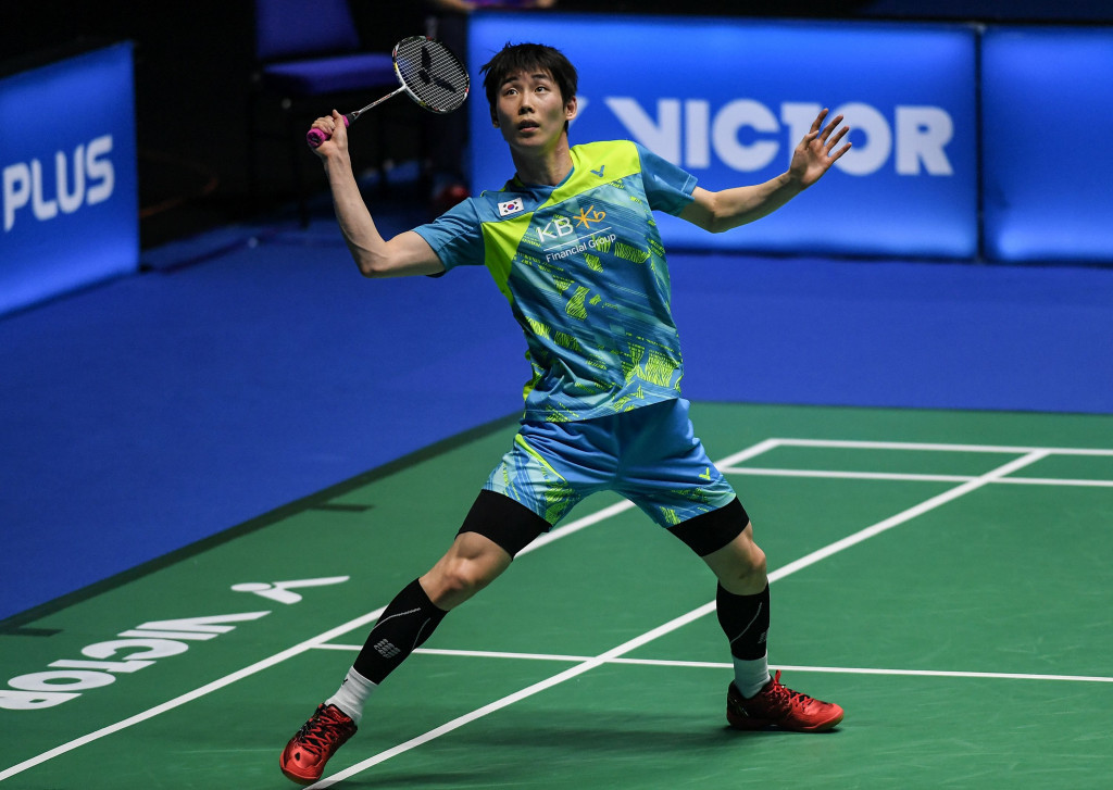 Son Wan-ho gained a crucial men's singles success for South Korea in their quarter-final ©Getty Images