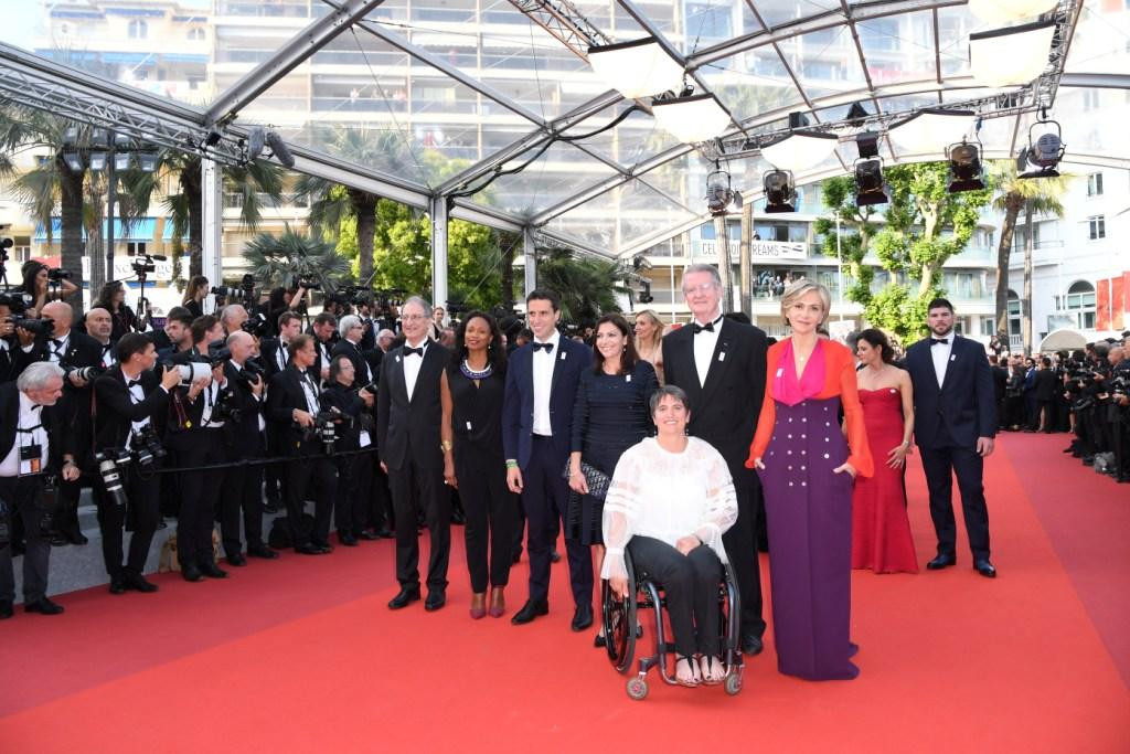 Paris 2024 officials at the Cannes Film Festival ©Paris 2024
