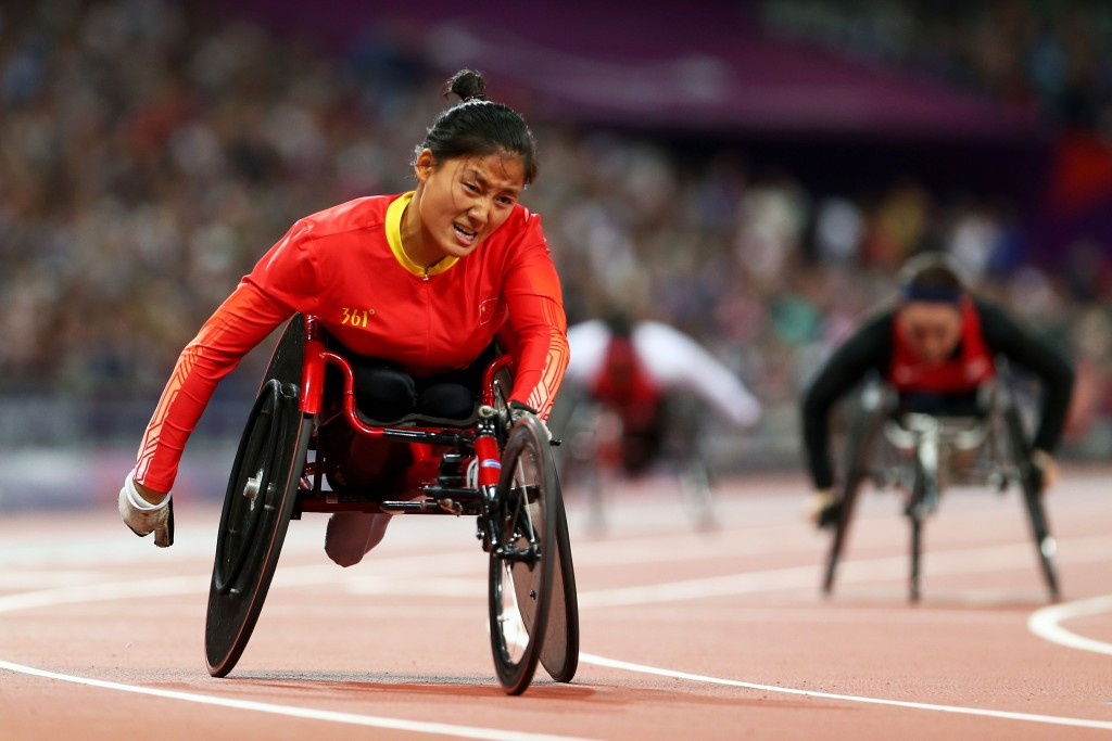 Hongzhuan Zhou claimed gold in the women's 800m T53 event ©Getty Images