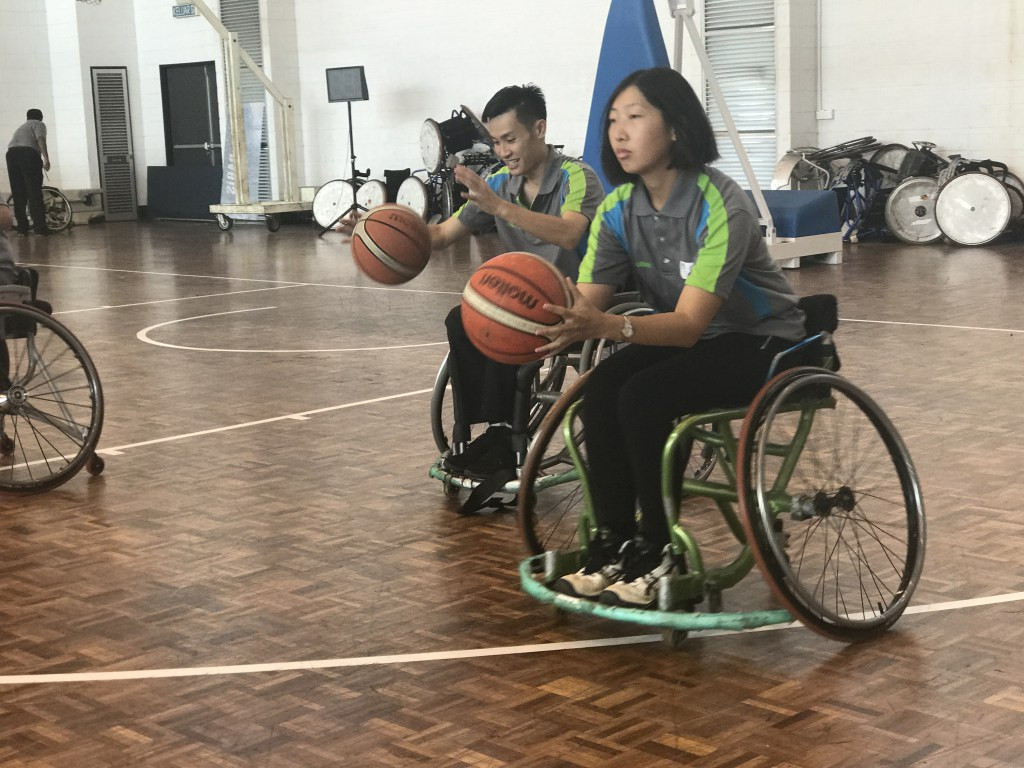 The aim of the clinic was to introduce current basketball officials to the wheelchair game ©IWBF