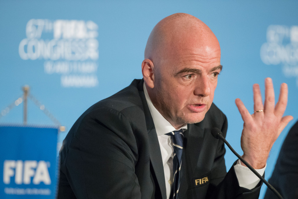 FIFA President Gianni Infantino confirmed earlier this month that Iraq would be able to host international matches if they met certain requirements ©Getty Images
