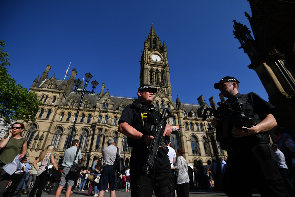 There was a strong presence of armed police during the GreatCity Games ©Getty Images