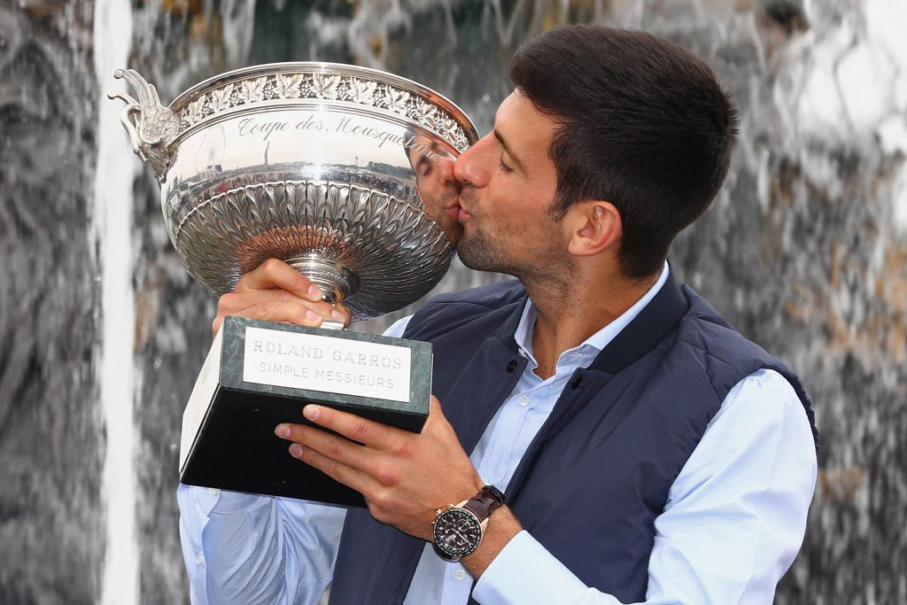Novak Djokovic's triumph at the French Open last year saw him complete a career Grand Slam and also meant he held all four major titles at the same time ©Getty Images