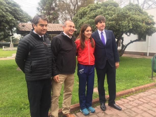 Chilean Sports Minister Pablo Squella, right, confirmed new facilities will be built in Santiago ©Paralympic Committee of Chile