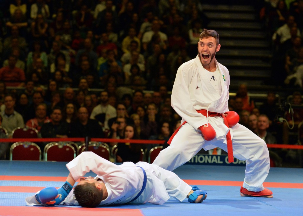 Douglas Brose continued his domination of the men's 60 kilogram kumite division ©Getty Images