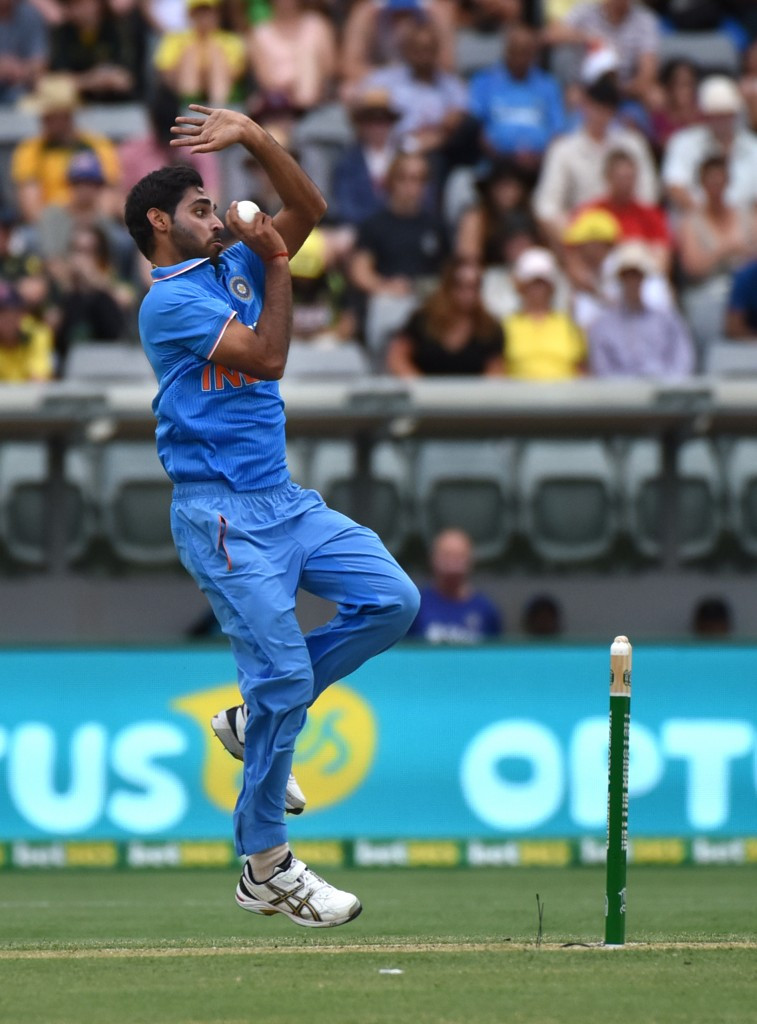 Bhuvneshwar Kumar was the pick of the Indian attack ©Getty Images