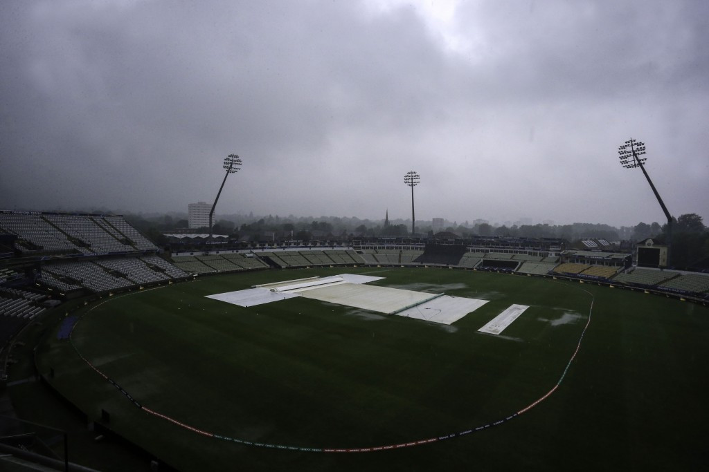 Proceedings at Edgbaston were abandoned after 10.2 overs, having seen the start delayed because of rain ©Getty Images