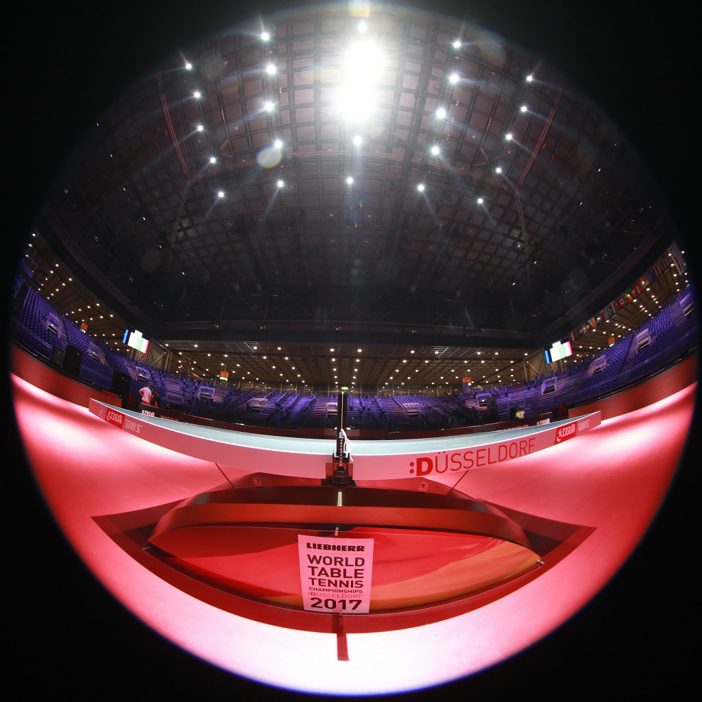A view from under a table at the World Championships ©ITTF/Flickr