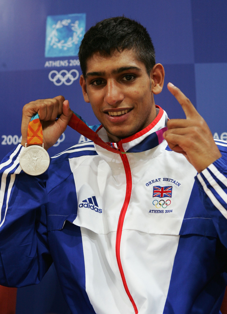 Amir Khan announced himself on the global stage with silver at Athens 2004 ©Getty Images
