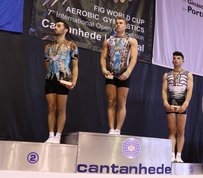 Daniel Bali of Hungary claimed the overal men's individual title with his win in Cantanhede ©FIG