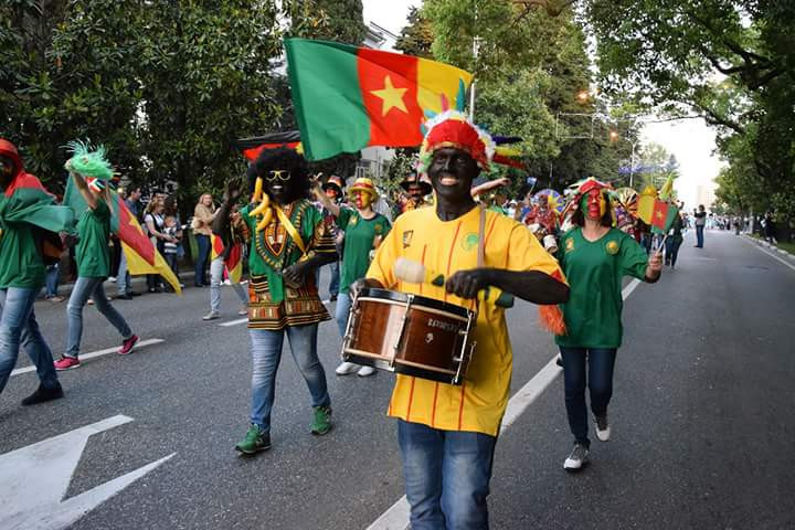 FIFA have criticised displays at a pre-Confederations Cup parade where people applied blackface to represent Cameroon ©Twitter