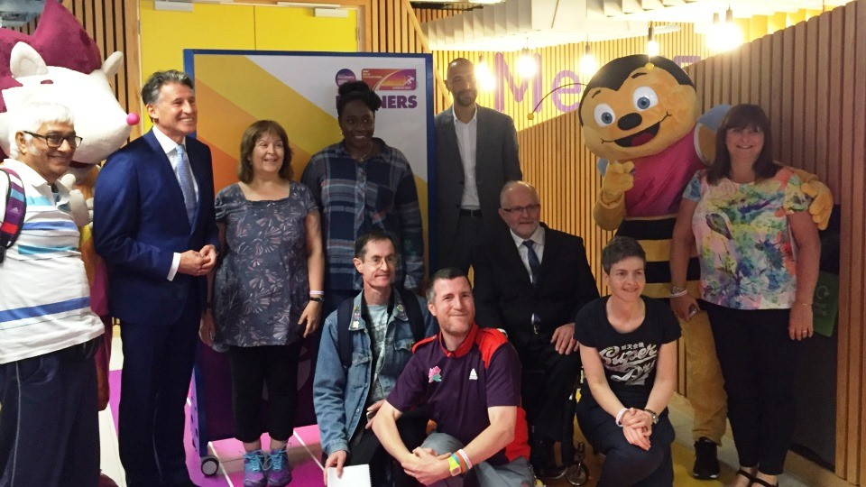 IAAF President Sebastian Coe and IPC counterpart Sir Philip Craven were among those in attendance today at the launch of the London 2017 Volunteer Training Centre ©Loughborough University