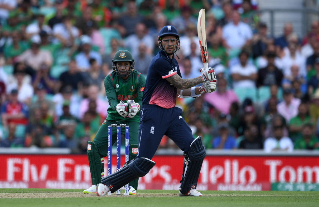 Alex Hales hit 95 runs off 86 balls for England ©Getty Images