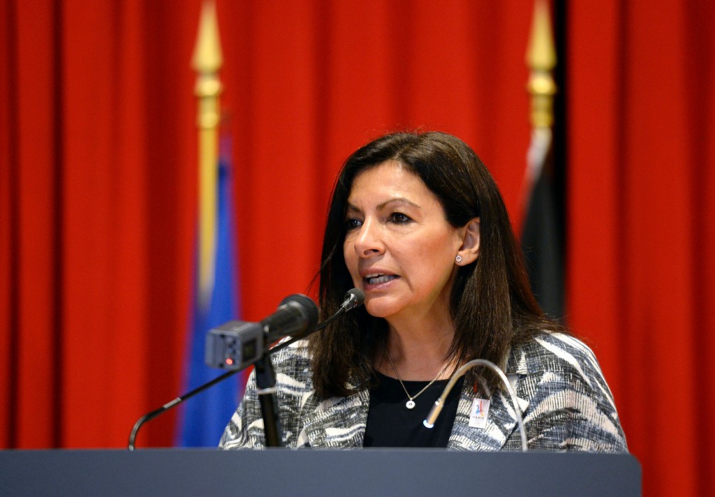 Paris Mayor Anne Hidalgo has made protecting the environment a particularly strong part of her the French capital's campaign for the 2024 Olympic and Paralympic Games ©Getty Images