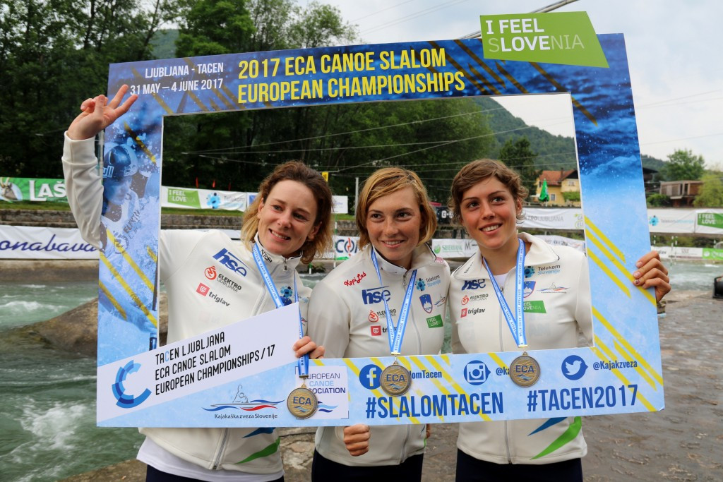 Hosts Slovenia among team gold medallists at Canoe Slalom European Championships
