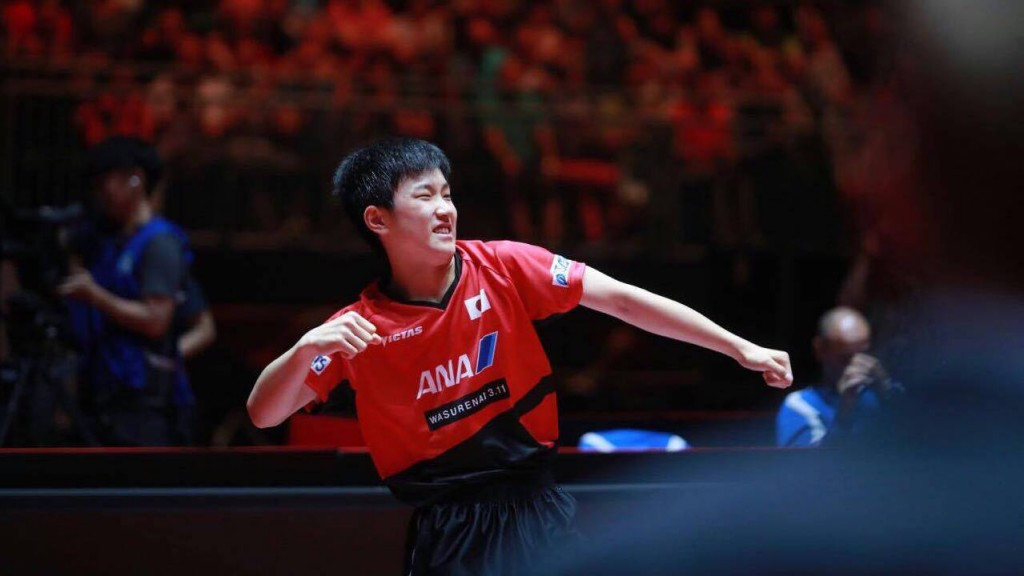 Tomokazu Harimoto continued his remarkable form to reach the men's singles quarter-final ©ITTF