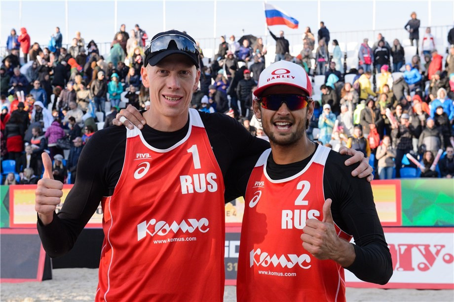 Russian duo through to final at home FIVB Beach World Tour event in Moscow