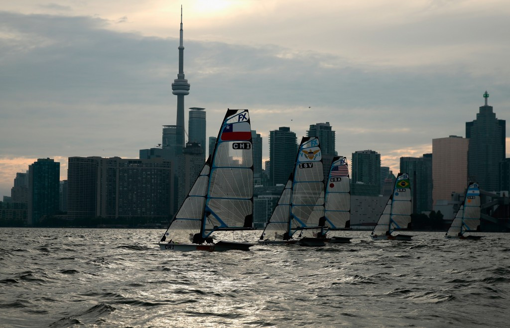 The first medal races of the Toronto 2015 sailing competitions were held ©Getty Images