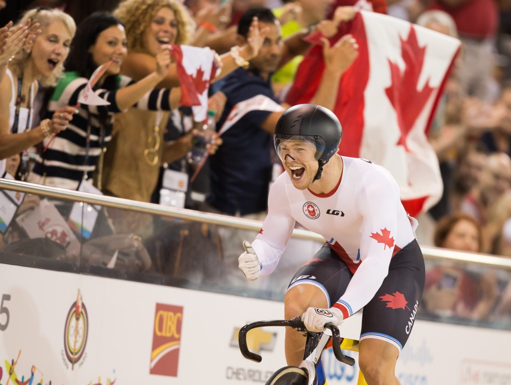 Canada's Hugo Barrette claimed men's sprint gold in straight rides ©AFP/Getty Images