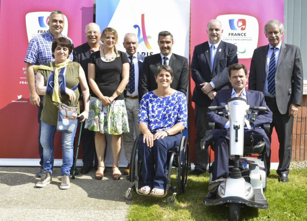 Emmanuelle Assmann, bottom centre, has been re-elected President of the French Paralympic and Sports Committee ©CPSF