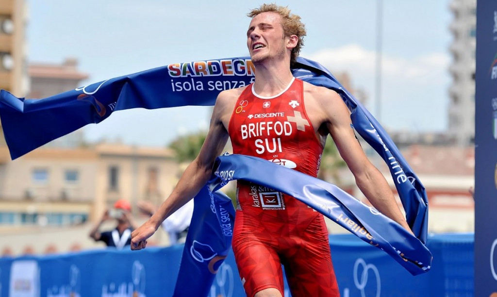 Adrien Briffod claimed his first World Cup triumph in the men's race ©ITU