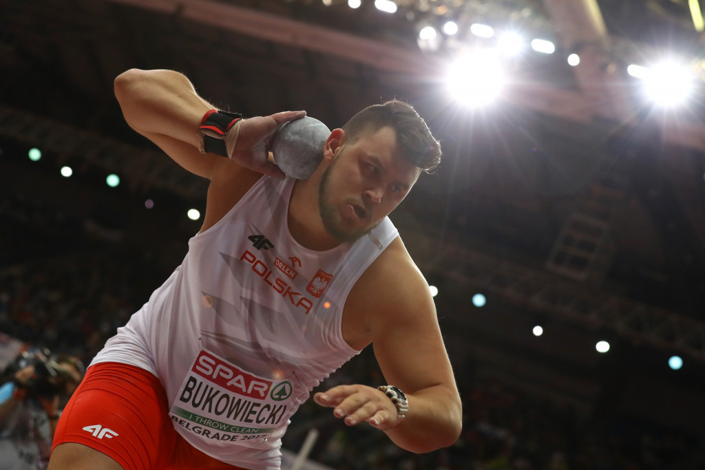 Polish shot putter Konrad Bukowiecki has announced he plans to sue the manufacturer of a supplement he took which caused a positive drugs test ©Getty Images