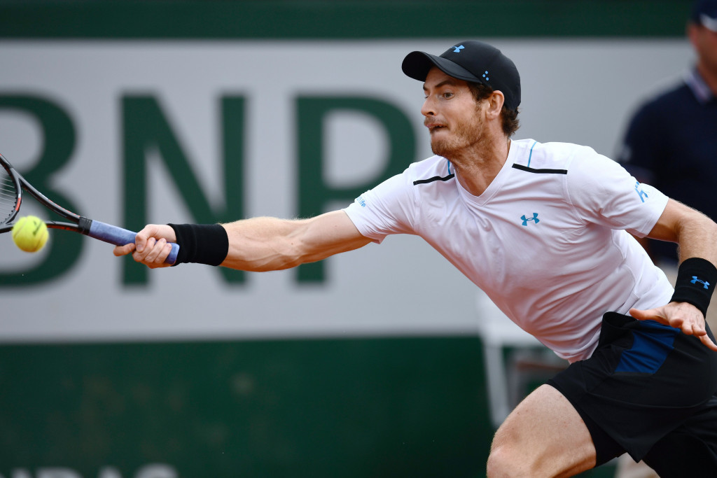 World number one Sir Andy Murray paid tribute to the victims of the recent terrorist attacks in London and Manchester after he booked his place in the quarter-finals of the French Open ©Getty Images