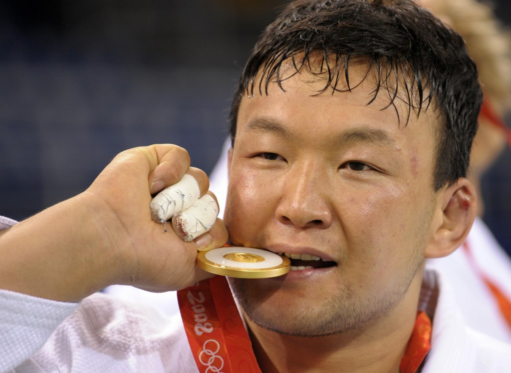 Naidangiin Tuvshinbayar became Mongolia's first Olympic gold medallist when he won the men's judo 100kg competition at Beijing 2008 ©Getty Images