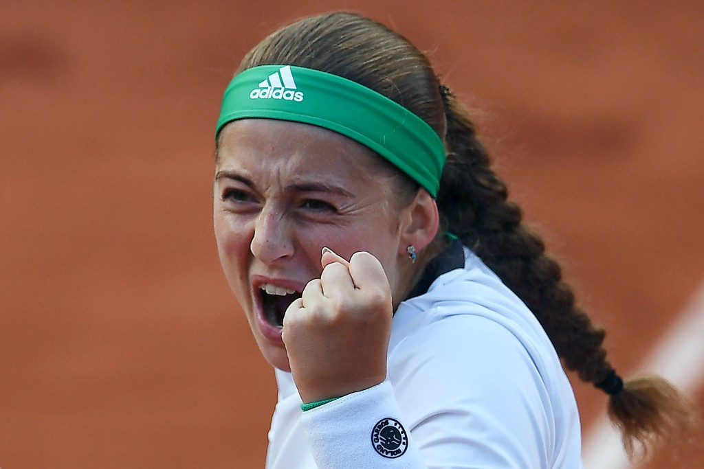 Unseeded Latvian Jelena Ostapenko secured her place in the semi-finals of the French Open after upsetting former world number one Caroline Wozniacki on a rain-affected day at Roland Garros ©Getty Images