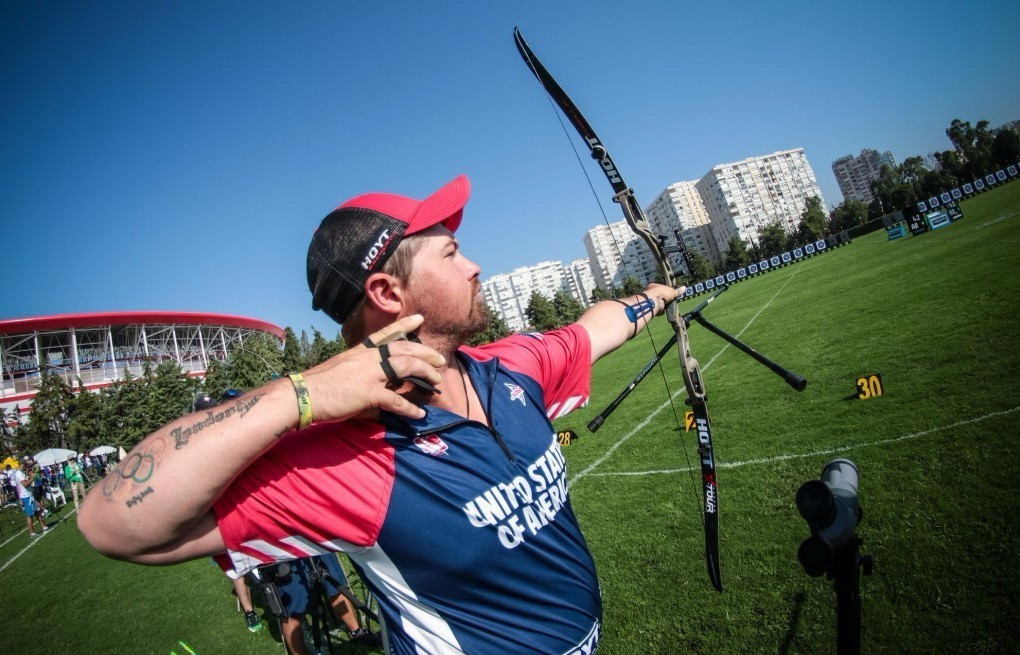 Olympic bronze medallist Ellison tops qualification round at Archery World Cup