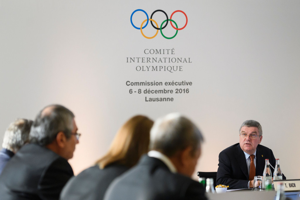 Casey Wasserman's announcement comes two days before the IOC Executive Board led by President Thomas Bach is expected to approve joint awarding plans for 2024 and 2028 ©Getty Images