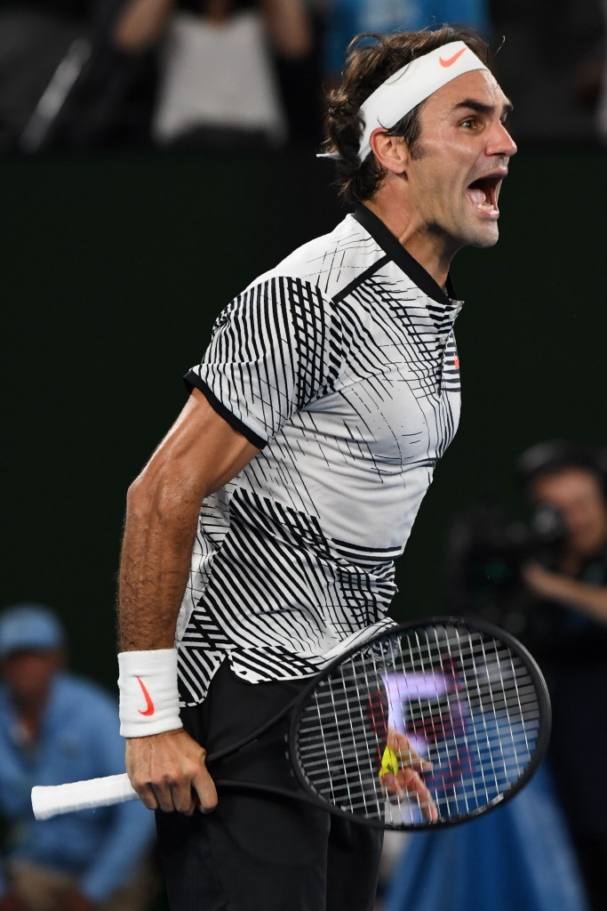 Back at the top - five years after his last Grand Slam win, 35-year-old Roger Federer celebrates his 18th at the Australian Open this year after defeating Rafael Nadal. An inspiration, if one were needed, for Novak Djokovic? ©Getty Images