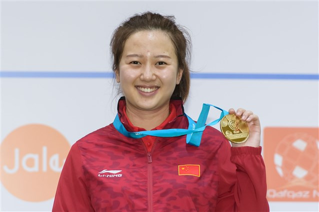 Peng Xinyi enjoyed Chinese gold on her senior debut ©ISSF
