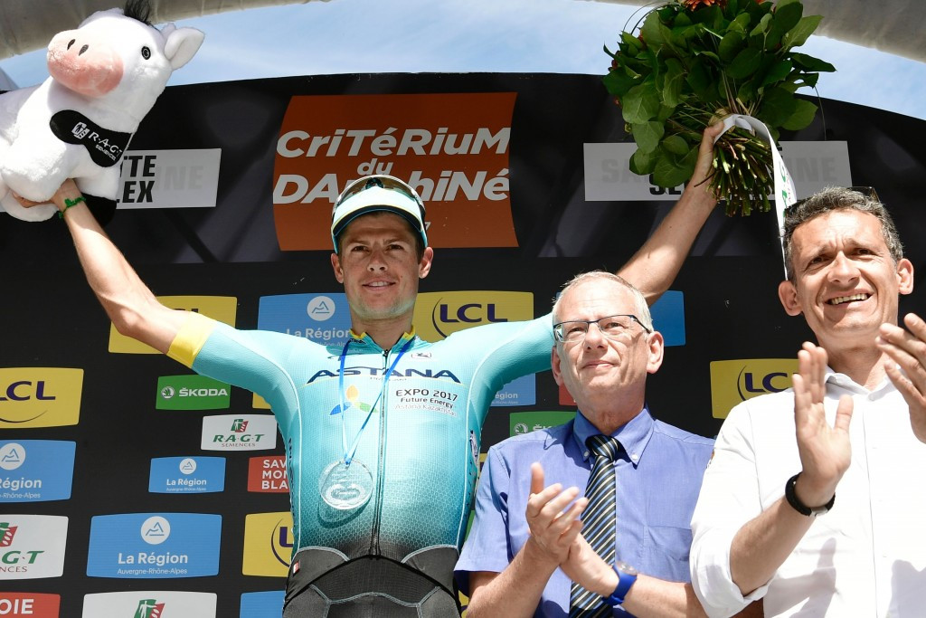 Jakob Fuglsang won stage six of the 2017 Critérium du Dauphiné today ©Getty Images