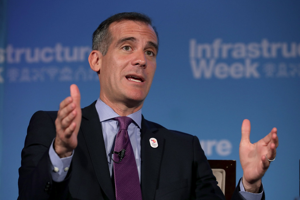 Los Angeles Mayor Eric Garcetti has expressed hope that they will receive special IOC funding for youth sports programmes in the city in return for agreeing to host the 2028 Olympic and Paralympic Games ©Getty Images