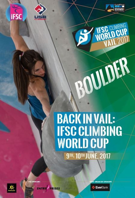 Action begun today at the IFSC Climbing World Cup in Vail in Colorado ©IFSC