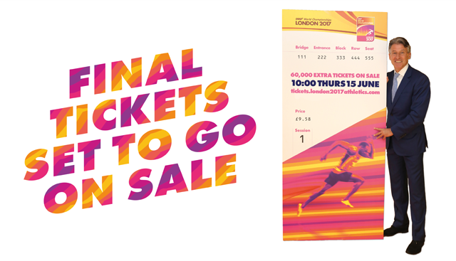 The extra tickets will go on sale from 10am local time on June 15 ©IAAF 
