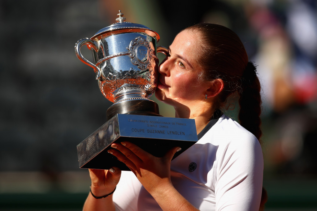 Jelena Ostapenko became the first unseeded player to win the women's French Open title since 1933 ©Getty Images