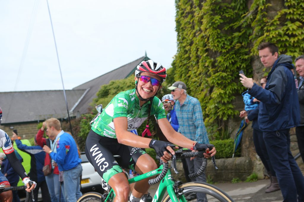 Katarzyna Niewiadoma holds the overall race lead heading into the final stage ©Women's Tour