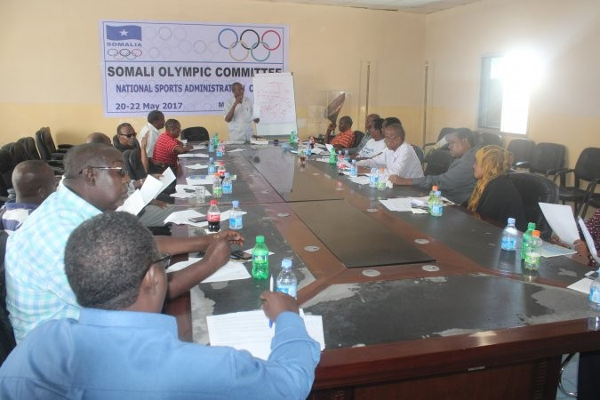Somali National Olympic Committee hold workshop for national sports organisations