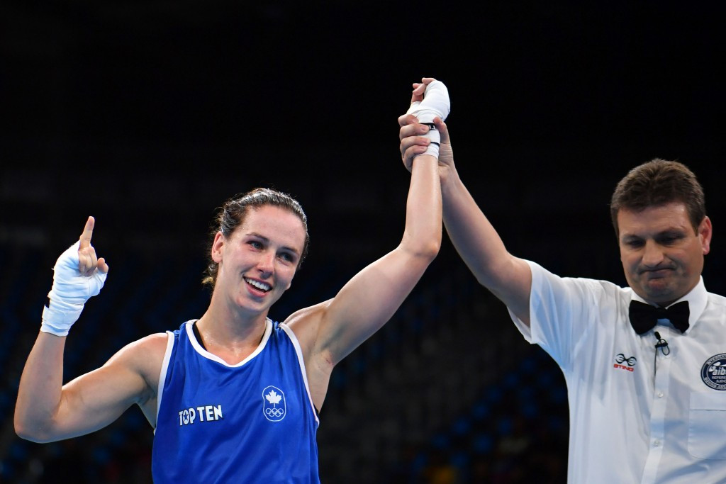 Mandy Bujold of Canada safely progressed in the women's flyweight category ©Getty Images