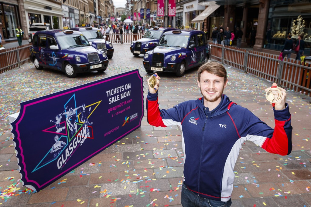 Ross Murdoch has been named as the first Glasgow 2018 sporting ambassador ©Glasgow 2018 
